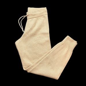 Cream Knit Joggers